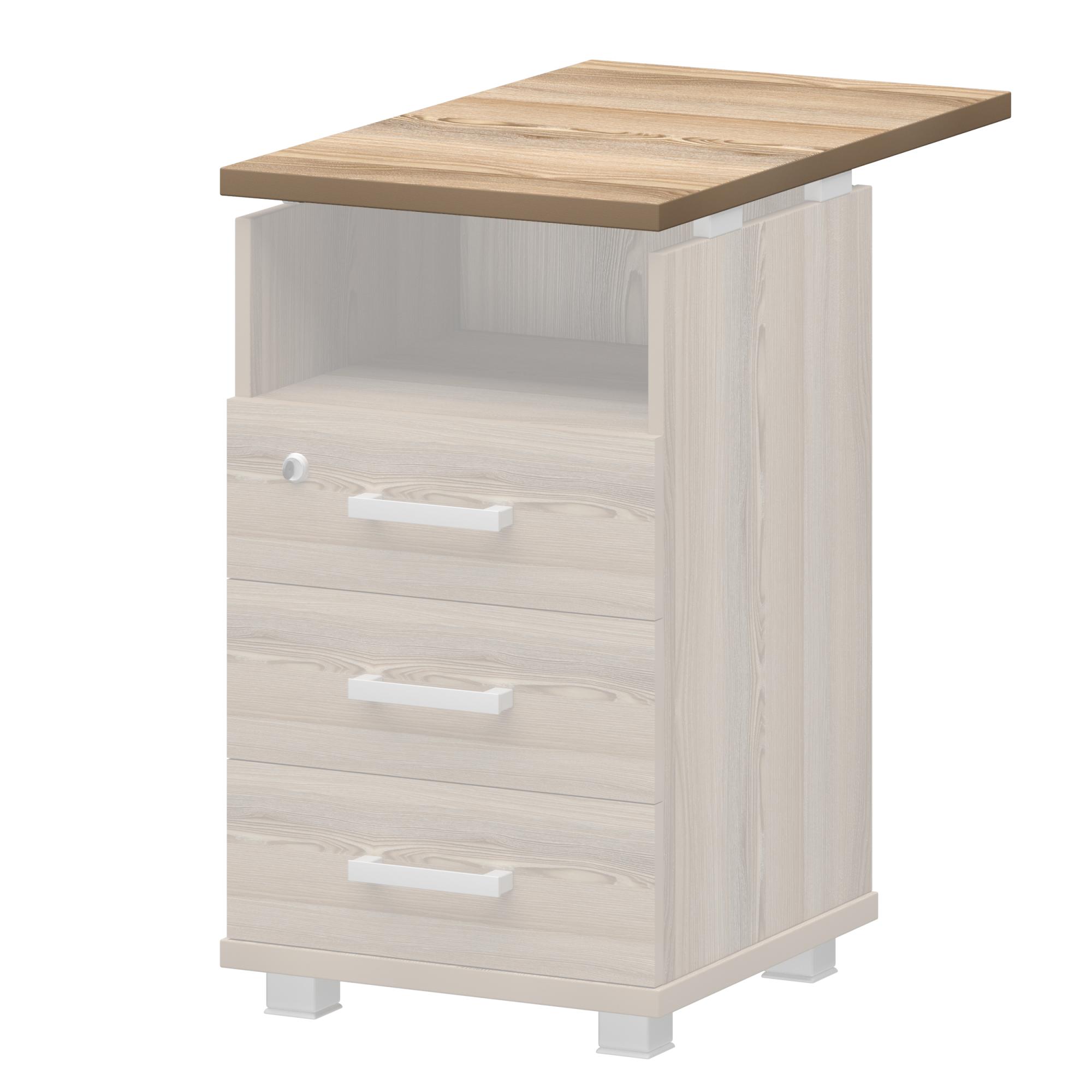 Изображение топ к приставной тумбе нт-320 аргентум нт-320/73 дуб сафари